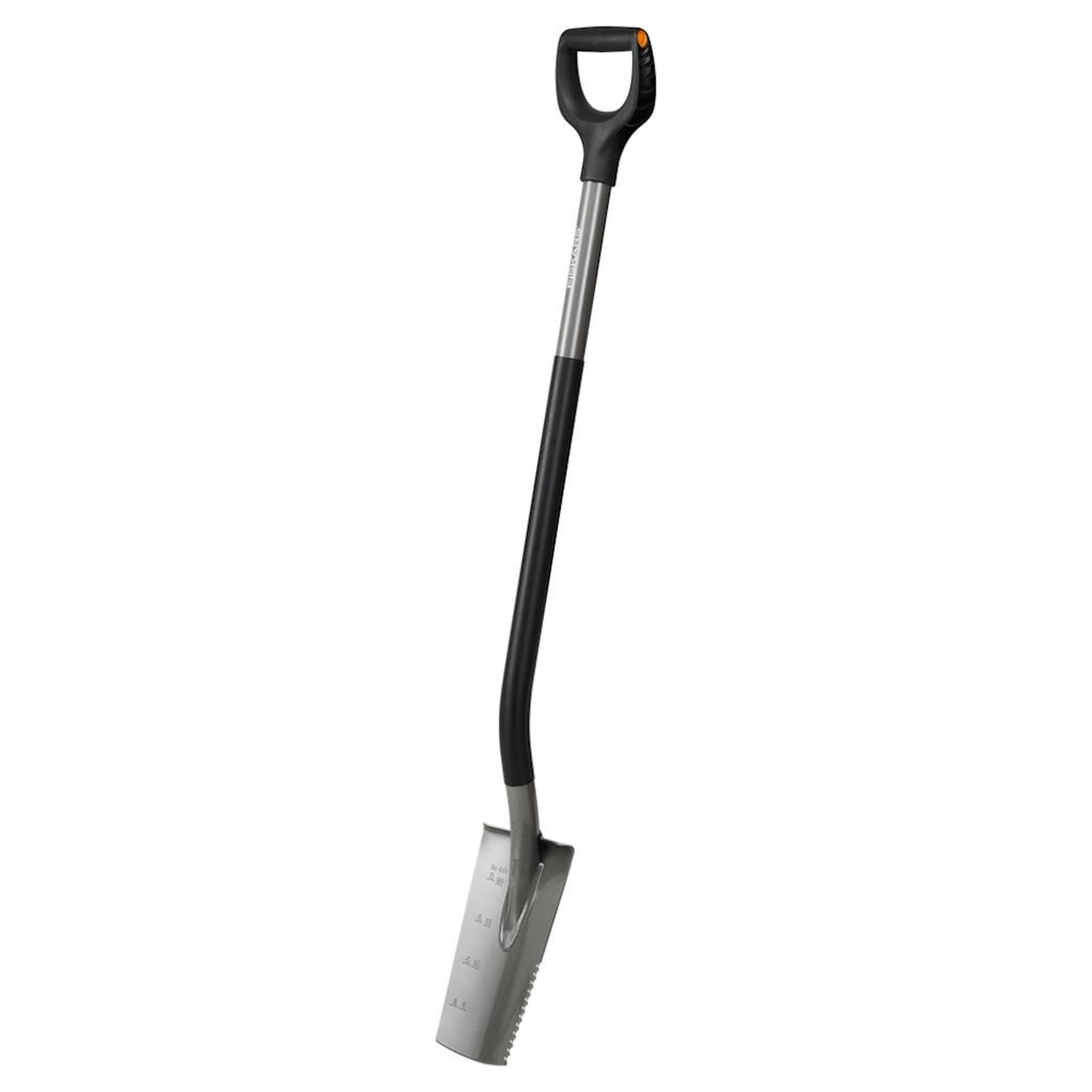 Fiskars Petite bêche ergonomique - grise - coupe racines et sols rocheux