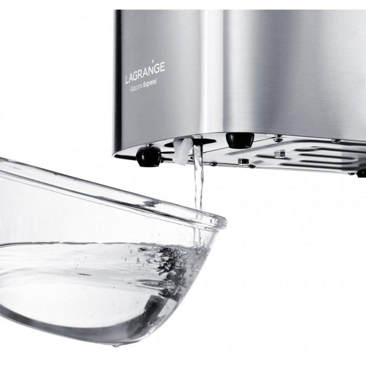 LAGRANGE Machine à glaçons 120w 12kg/24h avec nettoyage automatique inox - 489002