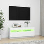 Voir la diapositive 4 : VIDAXL Meuble TV avec lumieres LED Blanc 100x35x40 cm