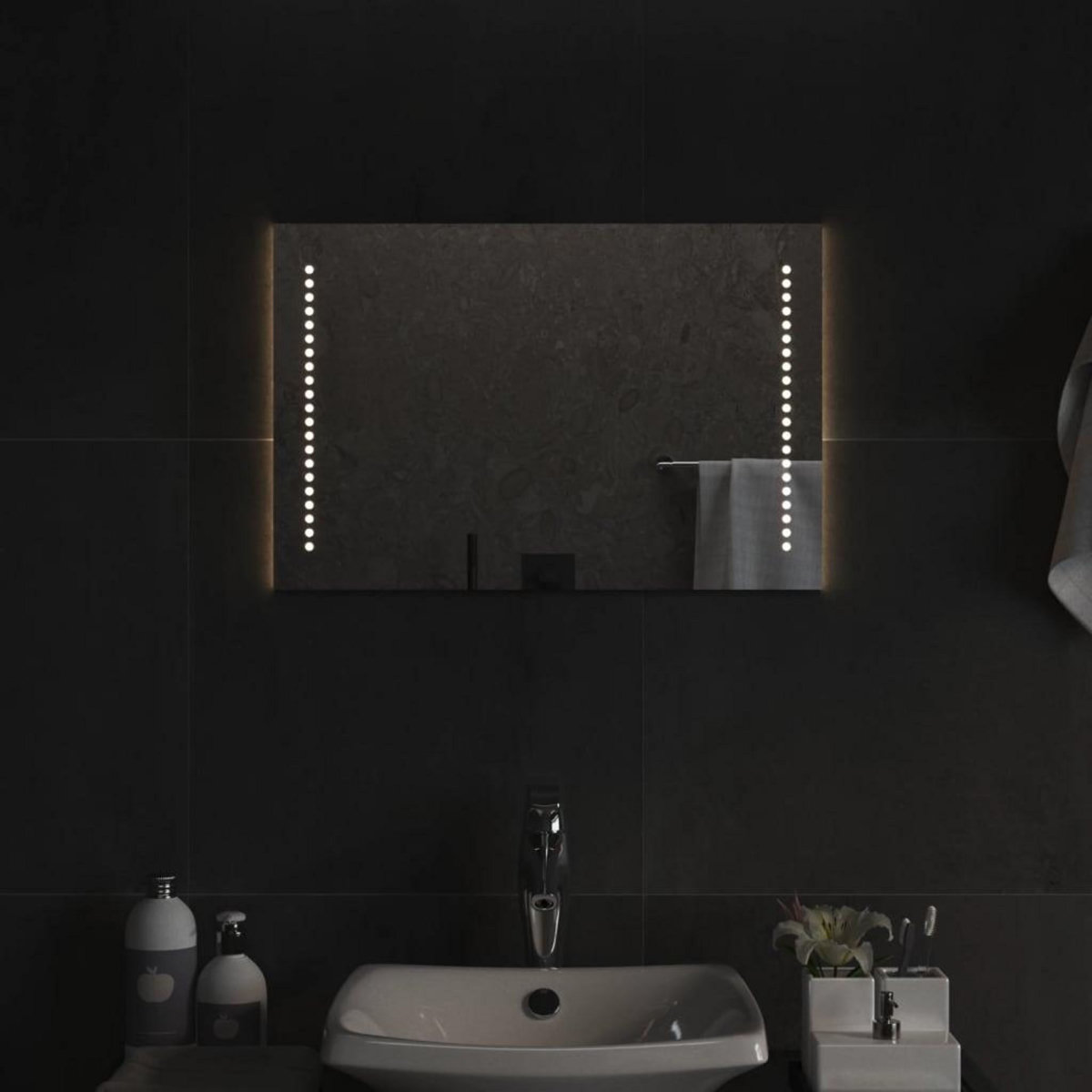 VIDAXL Miroir de salle de bain a LED 40x60 cm