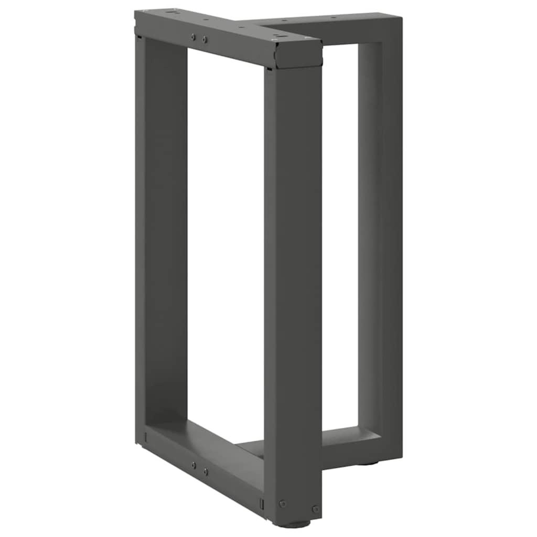 Voir la diapositive 4 : VIDAXL Pieds de table a manger forme de T 2 pcs 60x35x(72-73) cm acier