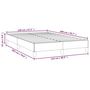 Voir la diapositive 6 : VIDAXL Cadre de lit sans matelas gris 120x200 cm similicuir