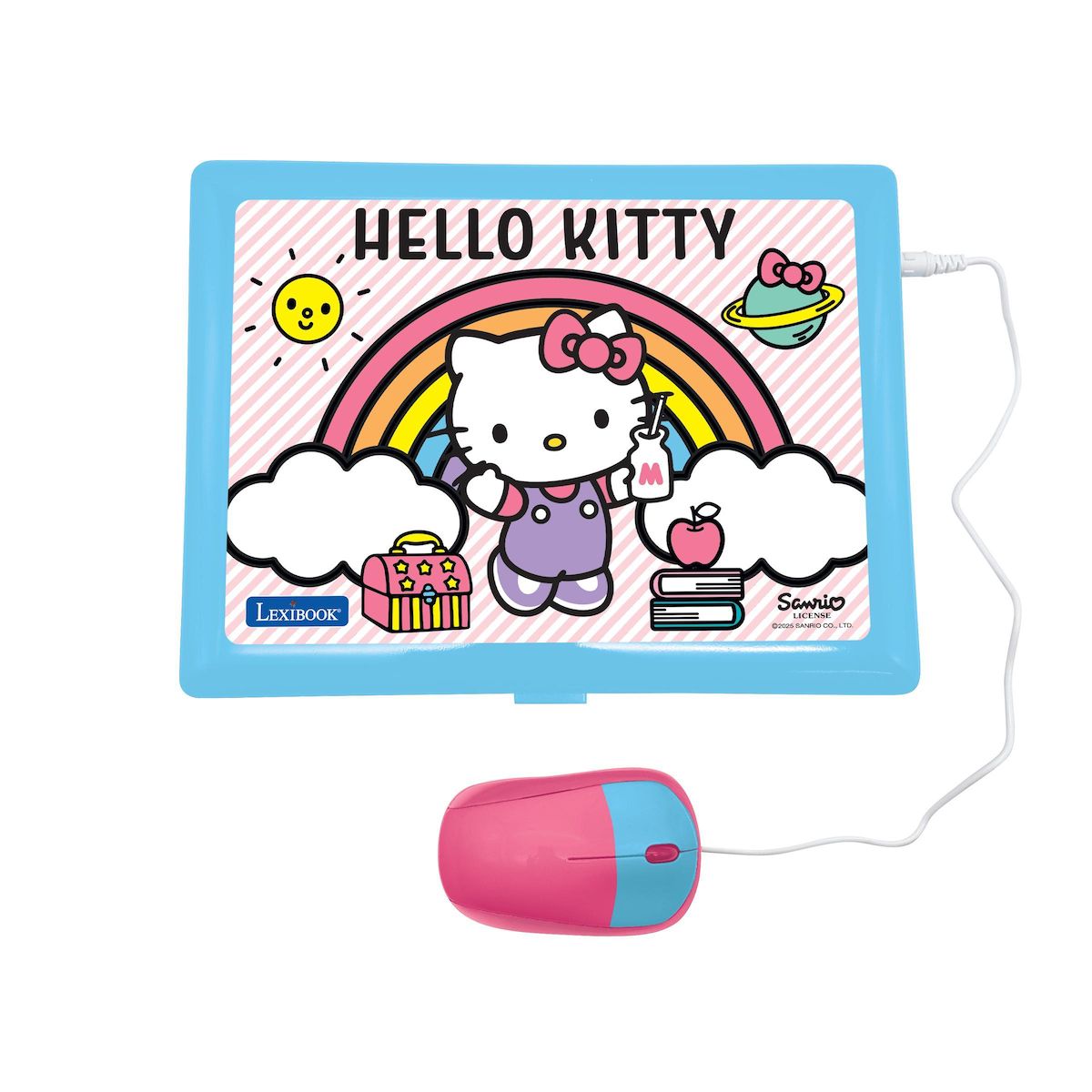 Lexibook Ordinateur portable éducatif bilingue écran 6.7  Hello Kitty (FR/EN)