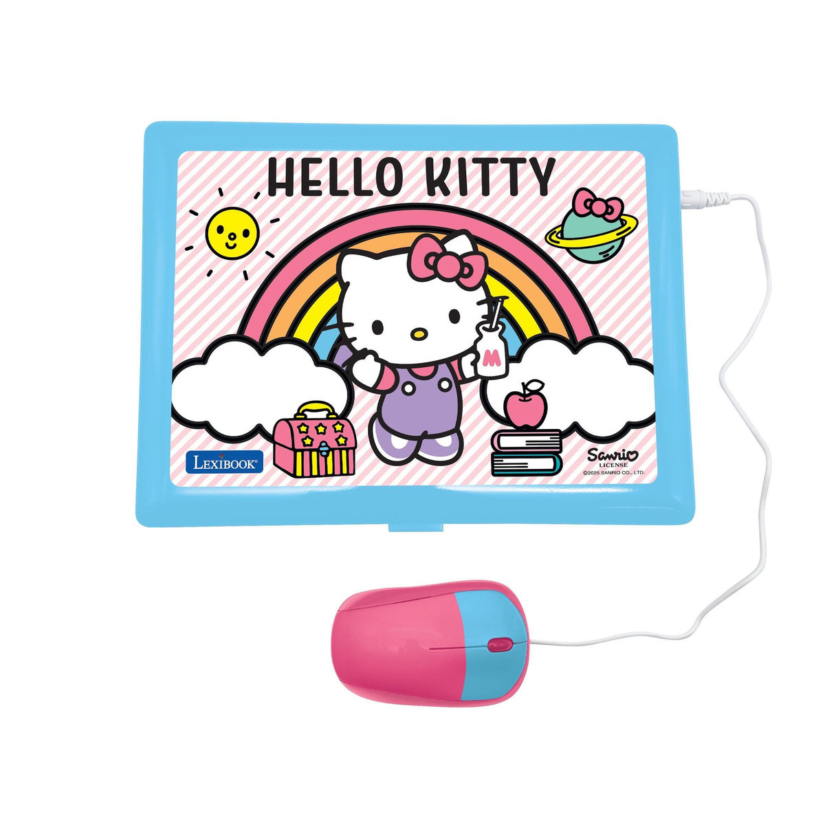 Lexibook Ordinateur portable éducatif bilingue écran 6.7  Hello Kitty (FR/EN)