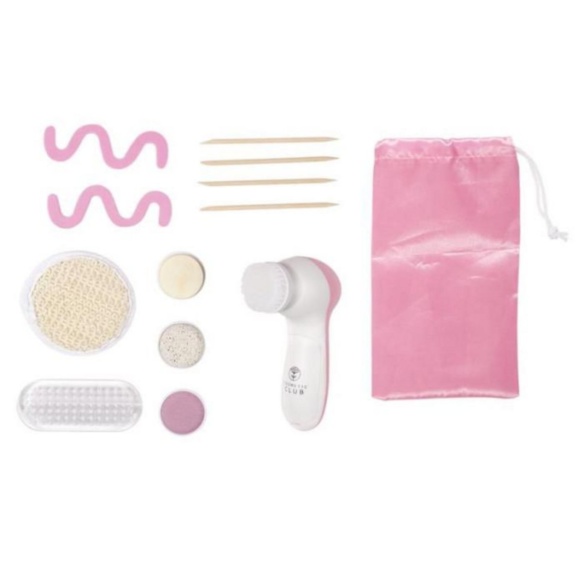 Paris Prix Coffret Pédicure  14 Accessoires  13cm Blanc & Rose