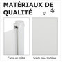 Voir la diapositive 6 : PAWHUT PawHut Barrière de sécurité barrière animaux rétractable automatique 1,15L x 0,83H m teslin métal blanc