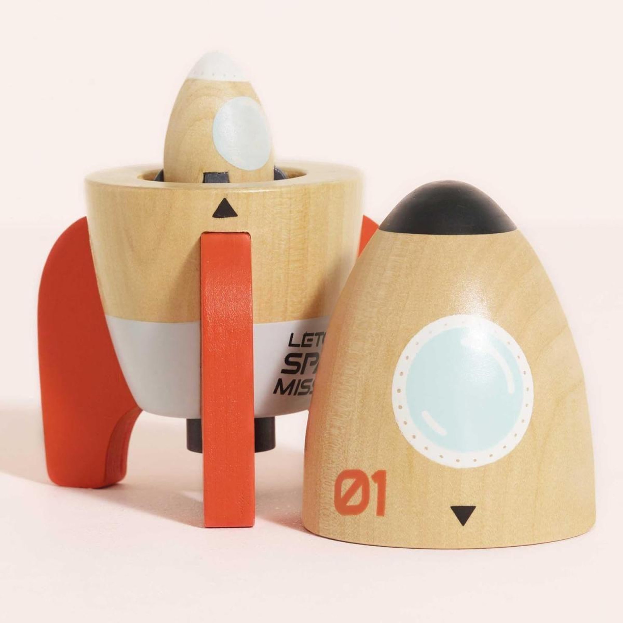 Voir la diapositive 2 : Le Toy Van Duo de fusées de l'espace magnétiques