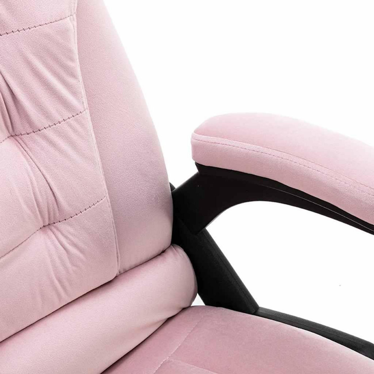 VIDAXL Chaise de bureau de massage Rose Velours