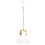 Voir la diapositive 5 : VIDAXL Lampe suspendue industrielle 25 W Blanc Rond 40 cm E27
