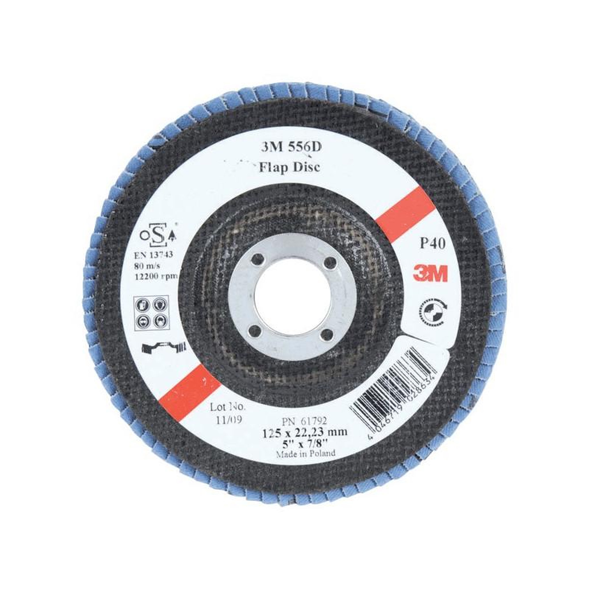 Voir la diapositive 2 : 3M Disque à lamelles bombé 566A 125mm G40 3M ABRASIFS 65033