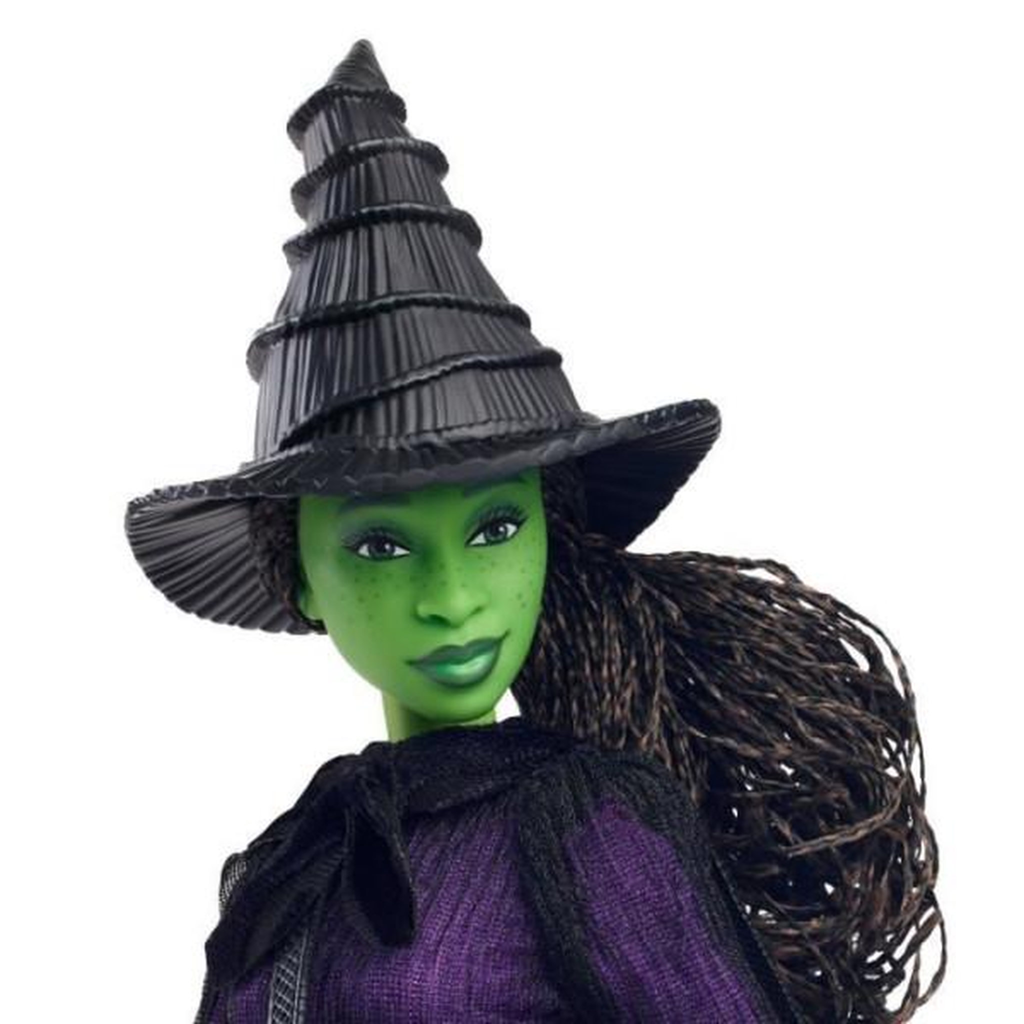 Voir la diapositive 6 : MATTEL Mattel-Wicked-Poupée Elphaba avec cheveux tressés et multiples poses - Wicked - HXY38