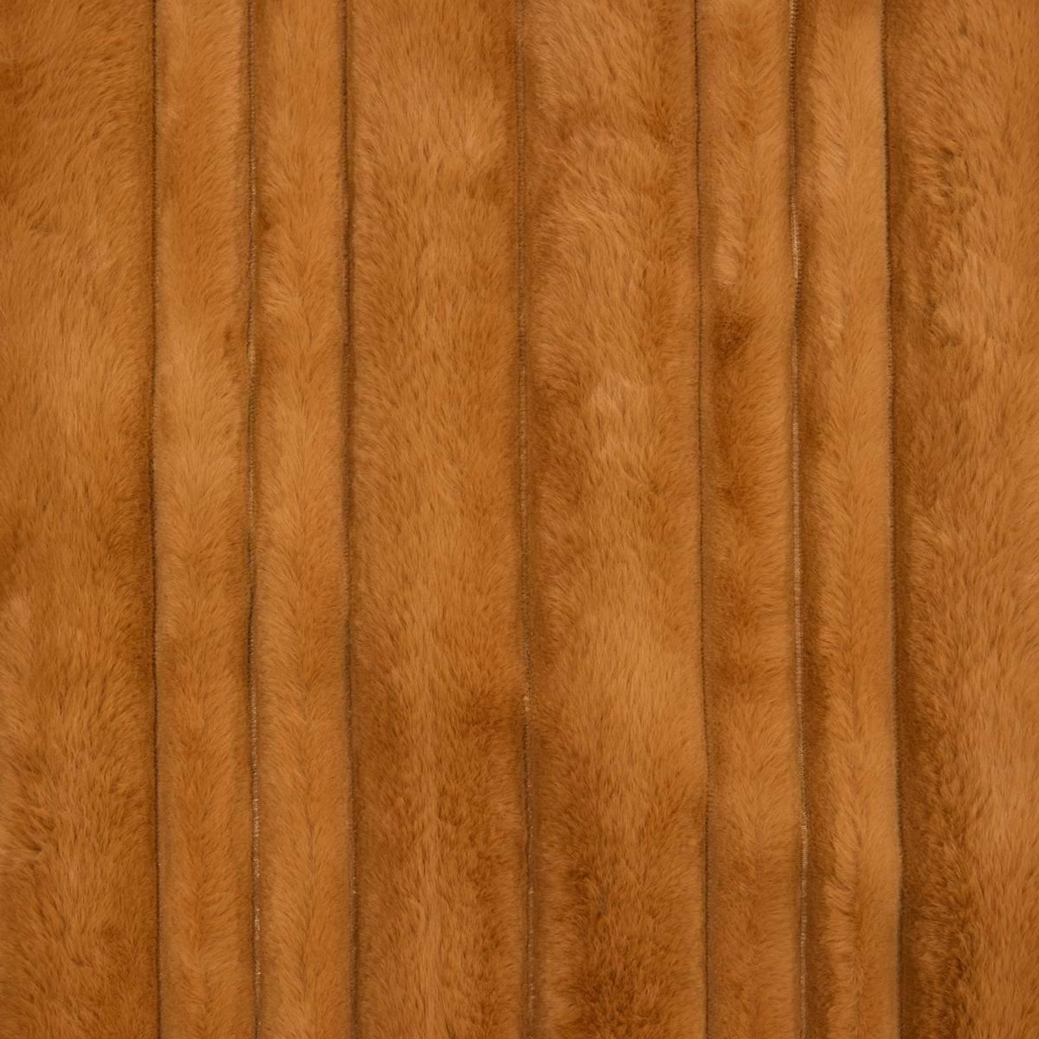Voir la diapositive 4 : ATMOSPHERA Plaid imitation fourrure  coti  120x160cm cognac