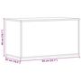 Voir la diapositive 6 : VIDAXL Coffre de rangement Chene fume 84x42x46 cm Bois d'ingenierie