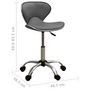 Voir la diapositive 6 : VIDAXL Chaise de bureau Gris Similicuir