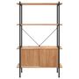 Voir la diapositive 4 : VIDAXL Etagere a 4 niveaux armoire 80x40x130cm Acier bois d'ingenierie