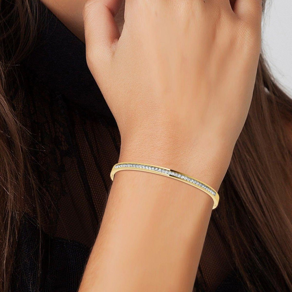 SC CRYSTAL Bracelet SC Crystal orné de Cristaux scintillants