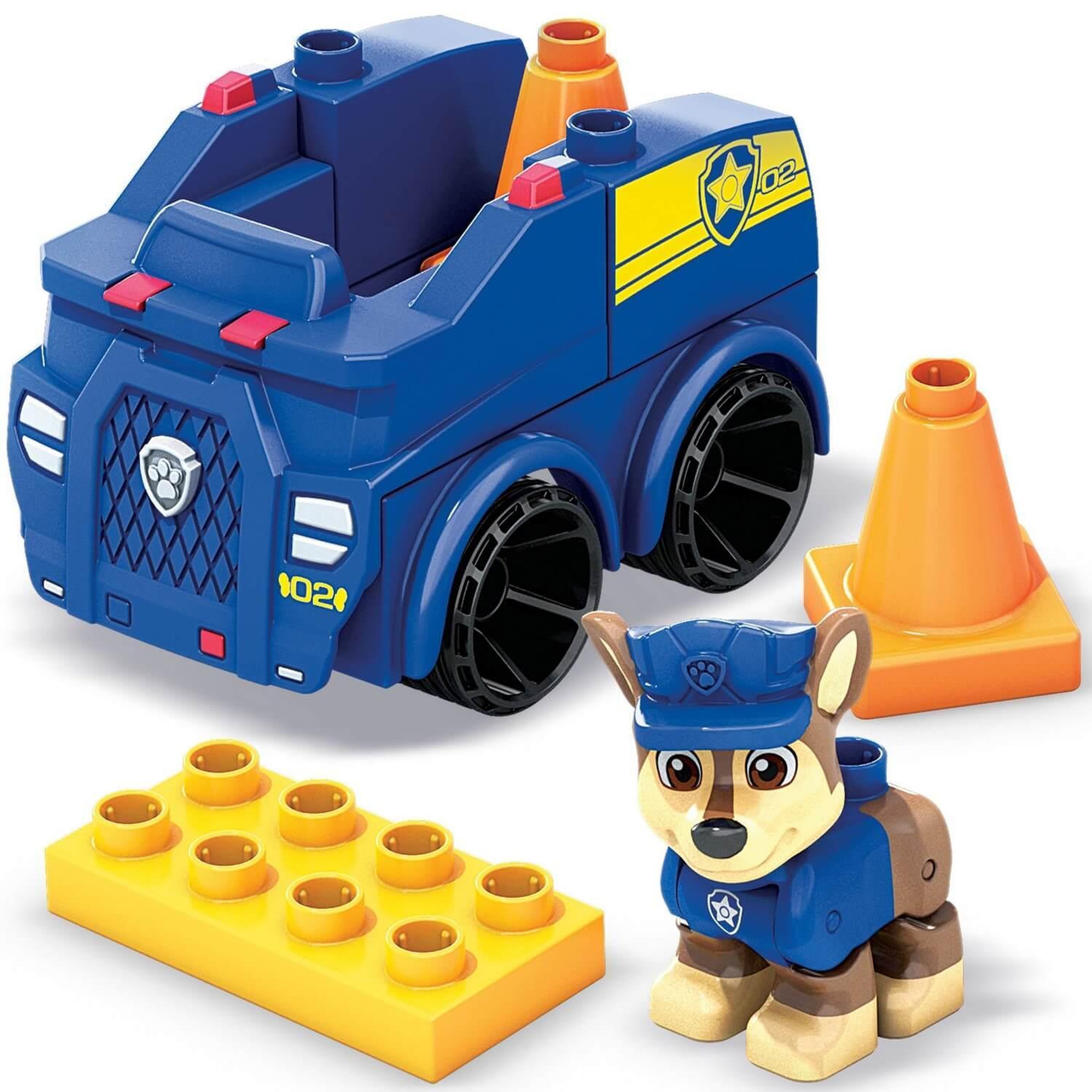 Voir la diapositive 1 : MEGABLOKS Pat' Patrouille : Véhicule De Police de Chase