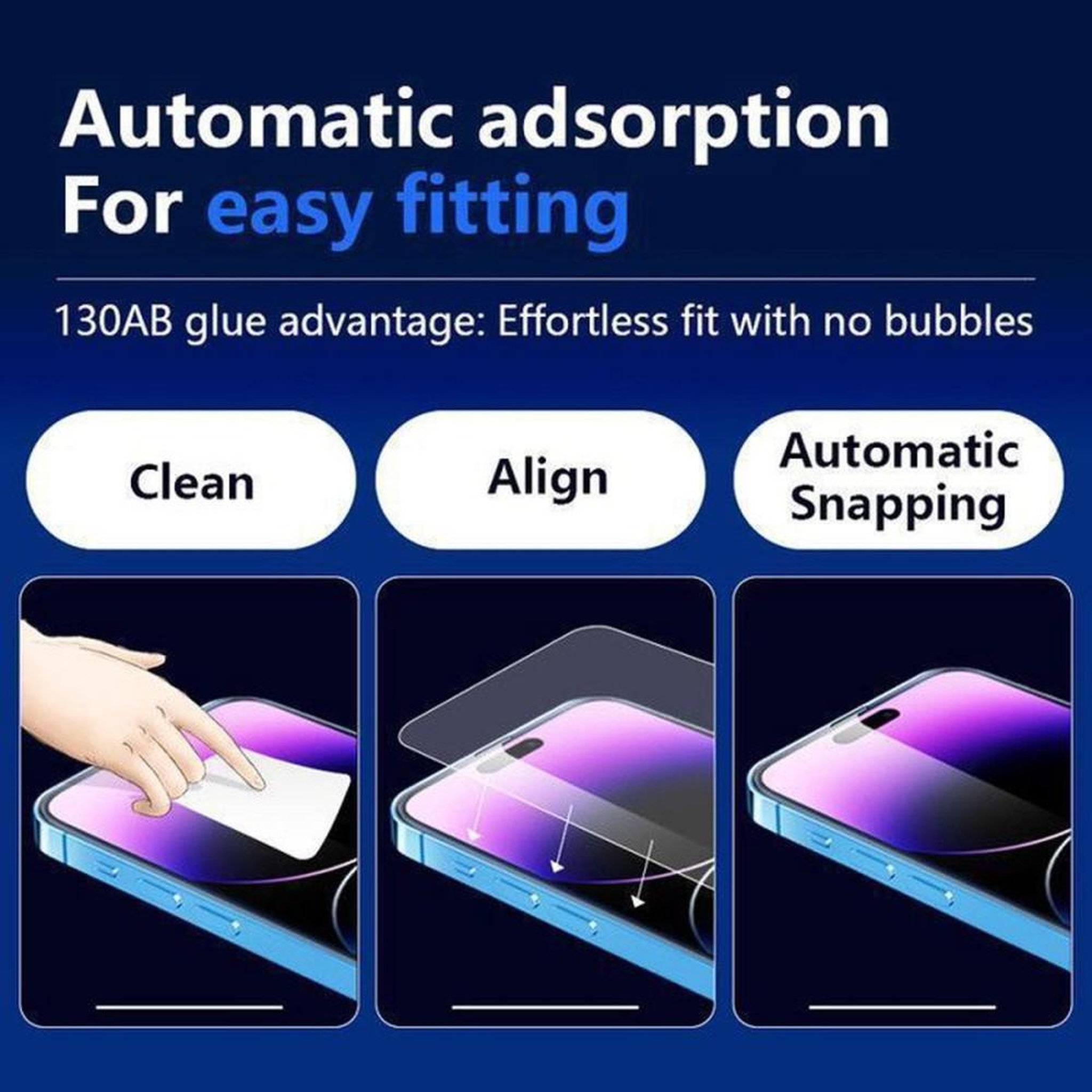 Voir la diapositive 4 : Protecteur d'écran en verre trempé pour iPhone 15 Pro Max 6,7  HCT STYLE, protection 9H anti-rayures et anti-chocs, film HD (lot de 2)