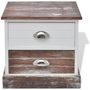 Voir la diapositive 3 : VIDAXL Table de chevet 2 pcs Marron et Blanc