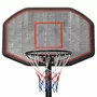 VIDAXL Support de basket-ball Noir 258-363 cm Polyethylene