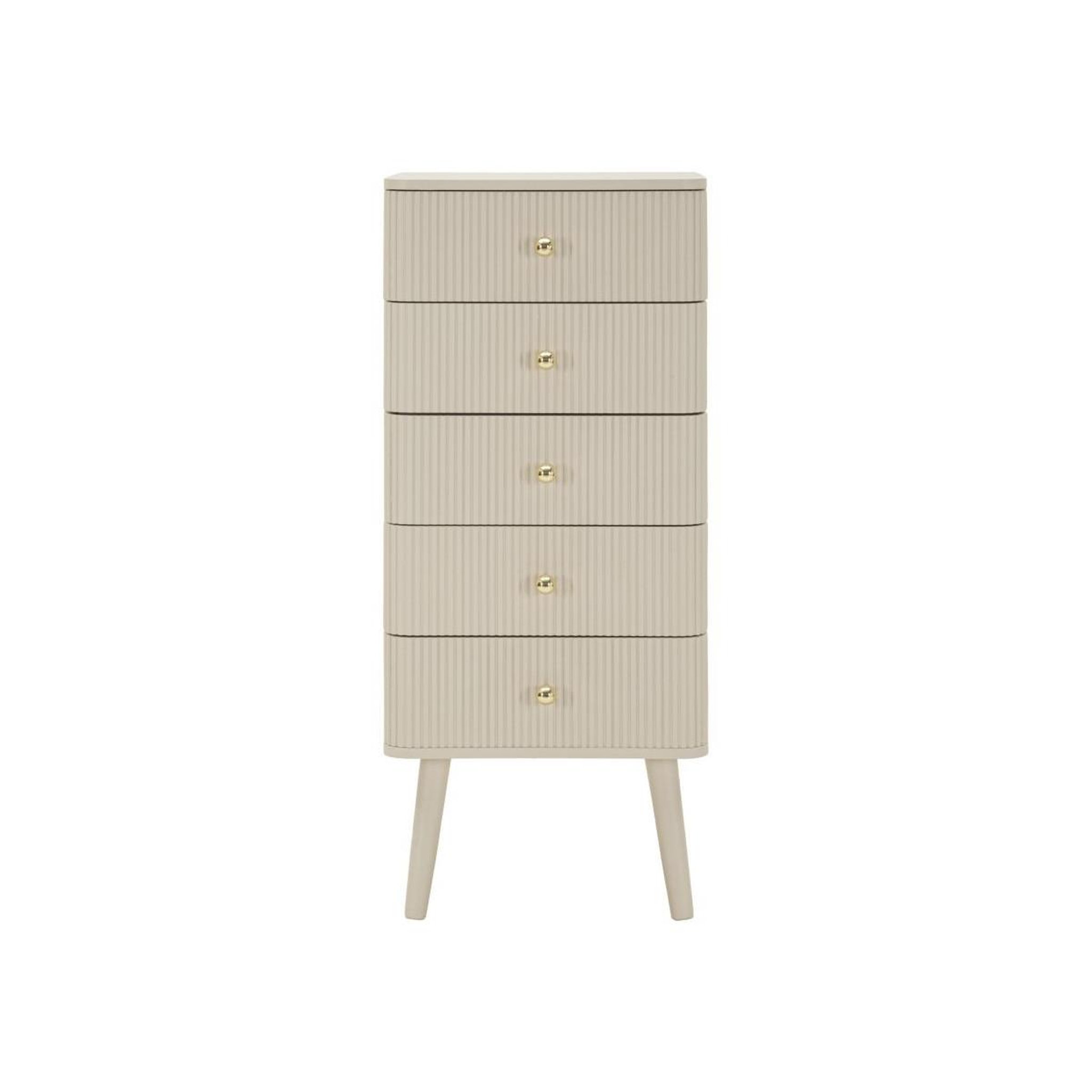 Voir la diapositive 2 : Paris Prix Chiffonnier 5 tirois  shy  89cm blanc