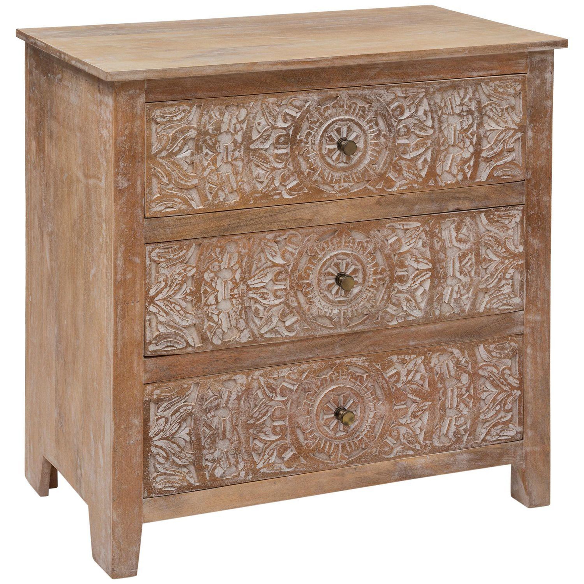 ATMOSPHERA Commode Shirel 3 tiroirs - Bois