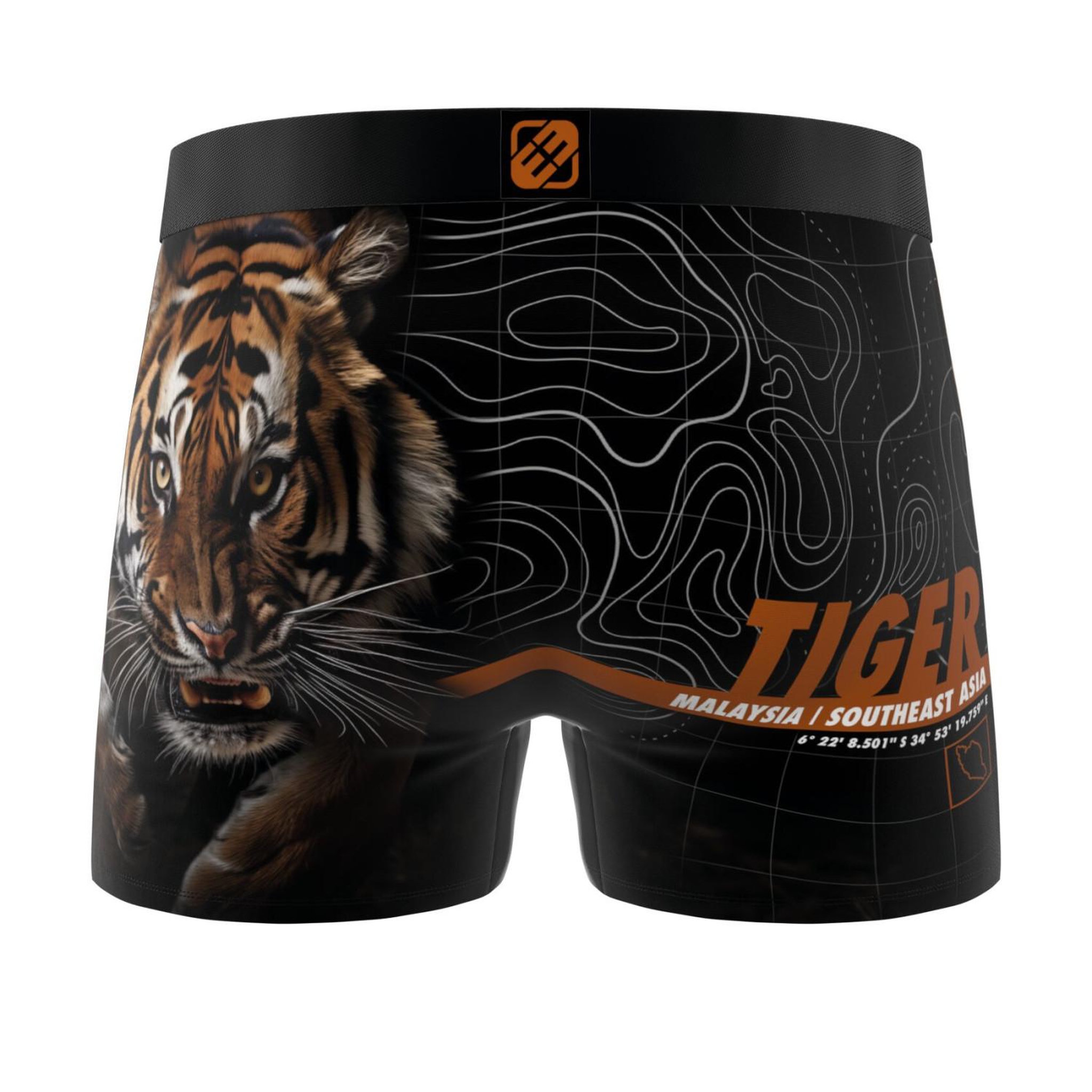 Voir la diapositive 4 : FREEGUN Lot de 4 boxers homme Wild Life
