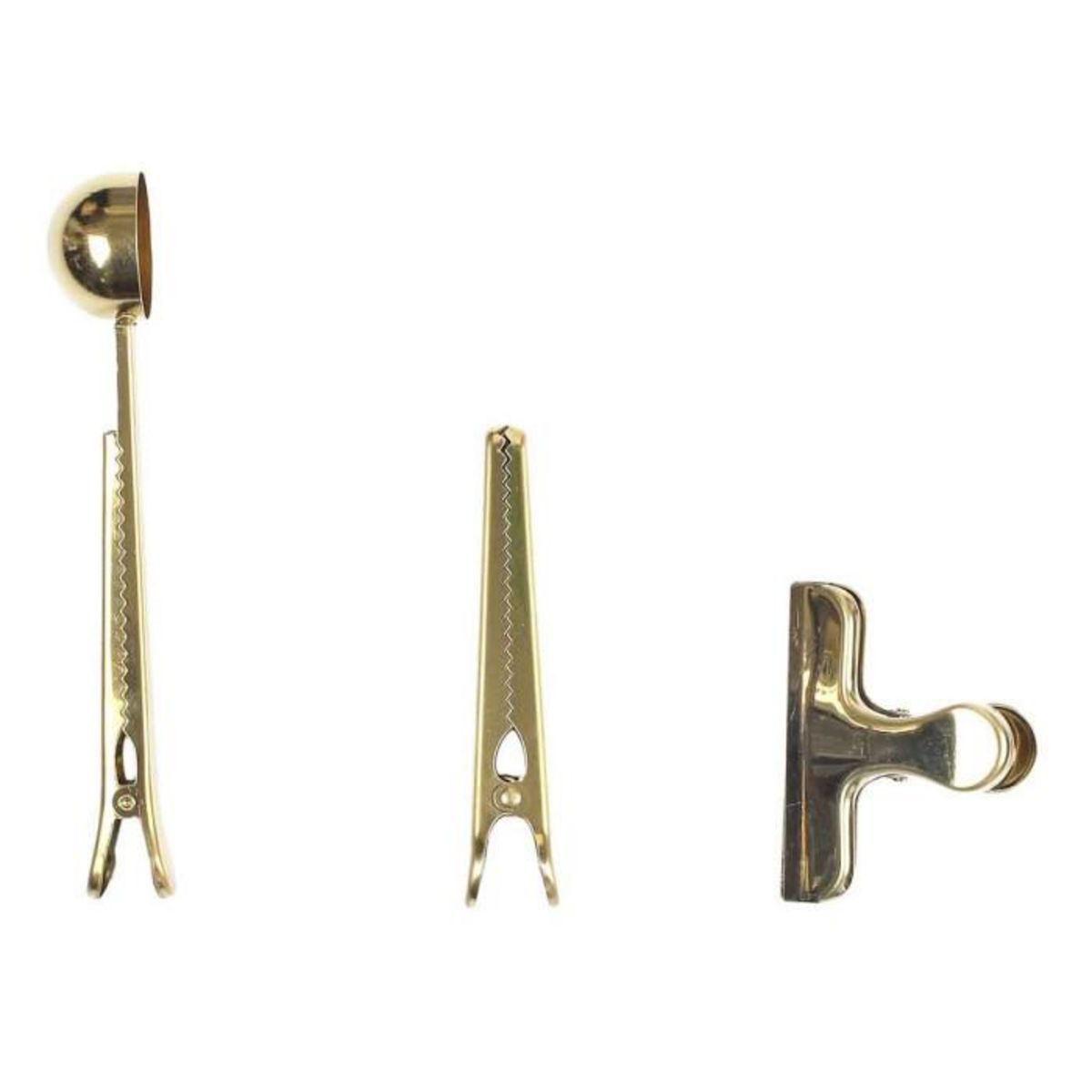 Paris Prix Lot de 3 Ustensiles à Café  Royal  7cm Or