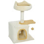 Voir la diapositive 5 : PAWHUT Arbre à chat perchoir plateforme niche beige