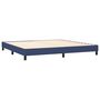 Voir la diapositive 4 : VIDAXL Sommier a lattes de lit avec matelas Bleu 200x200 cm Tissu
