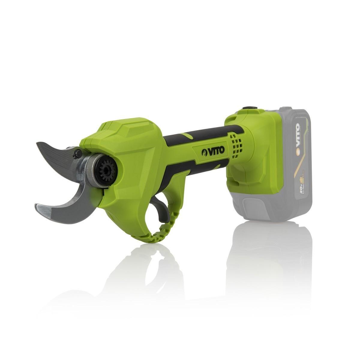VITO Sécateur à Batterie 20V Ø de coupe 30 mm Moteur Brushless Vendu sans Batterie ni chargeur VITO