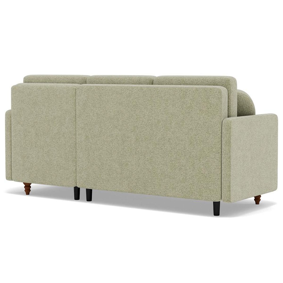 BEST MOBILIER Calypso - canapé d'angle réversible 4 places convertible avec coffre en tissu