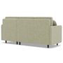 Voir la diapositive 6 : BEST MOBILIER Calypso - canapé d'angle réversible 4 places convertible avec coffre en tissu