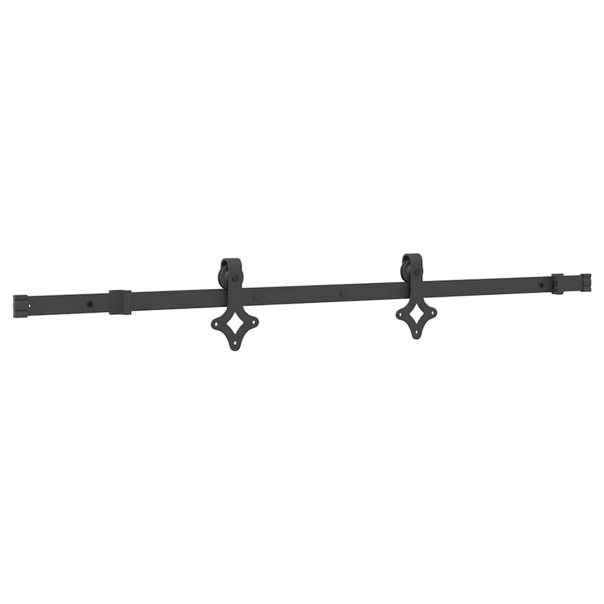 Voir la diapositive 2 : VIDAXL Kit de quincaillerie de porte coulissante 152,5 cm acier noir