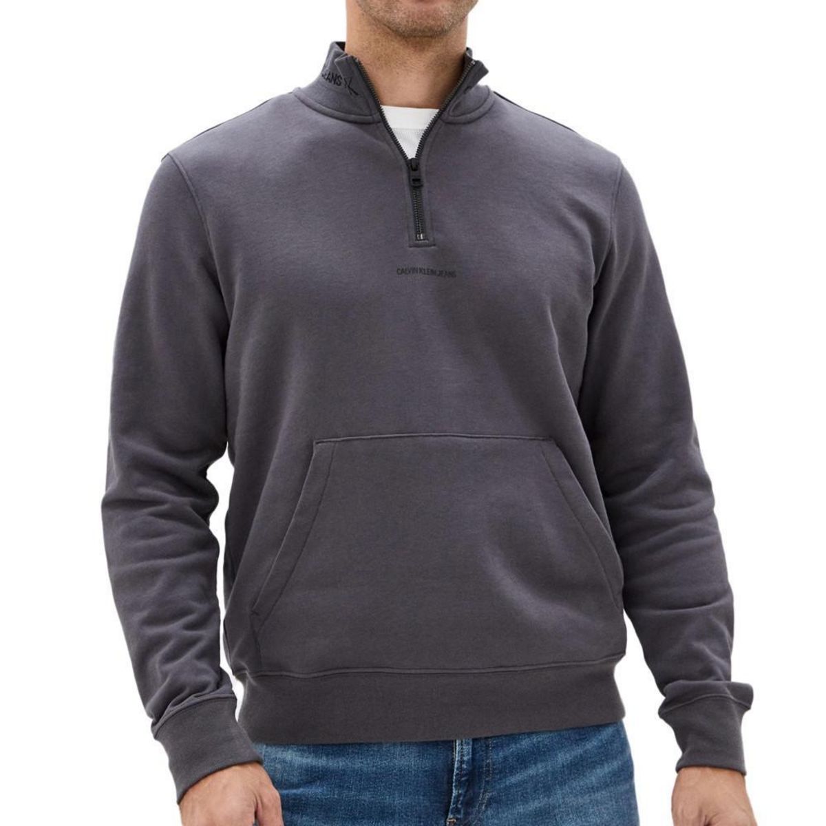 CALVIN KLEIN JEANS Sweat 1/4zip  Home Calvin Klein Logo
