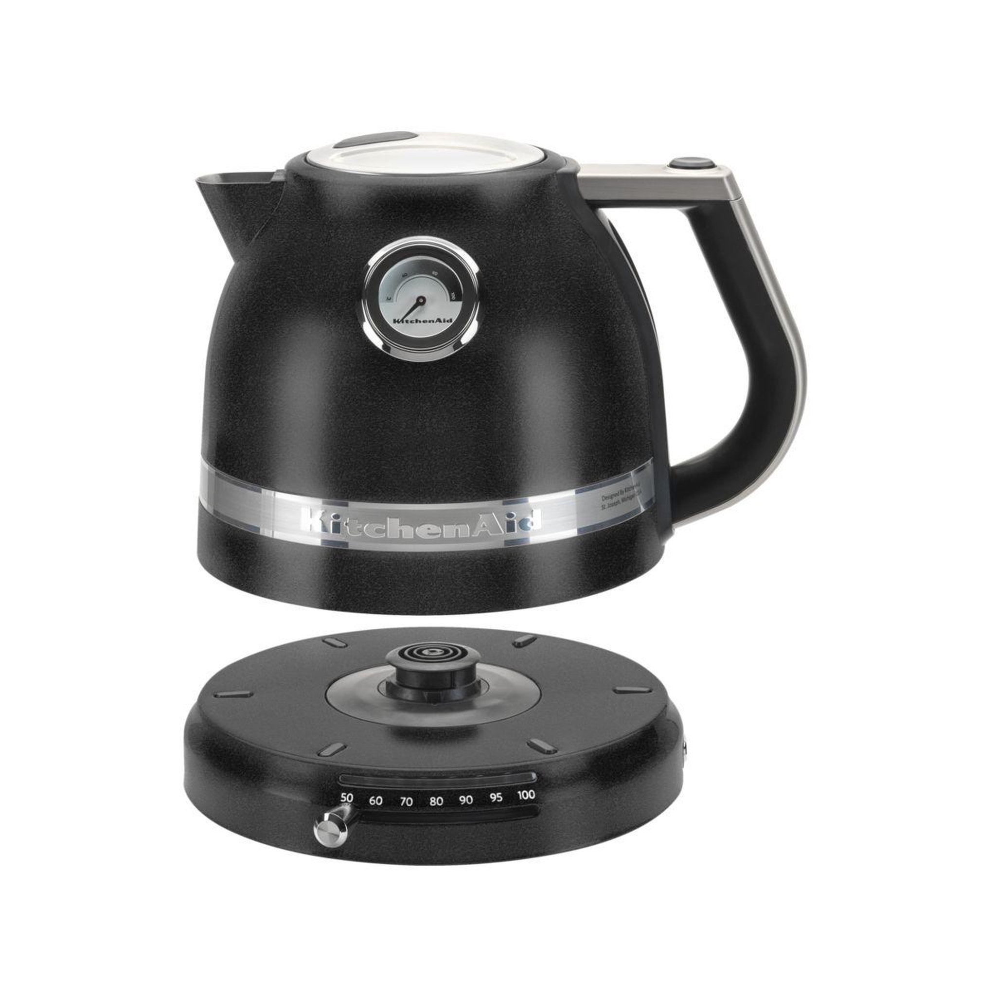 Voir la diapositive 2 : KitchenAid Bouilloire à température réglable 5KEK1522EBK Artisan Truffe Noir