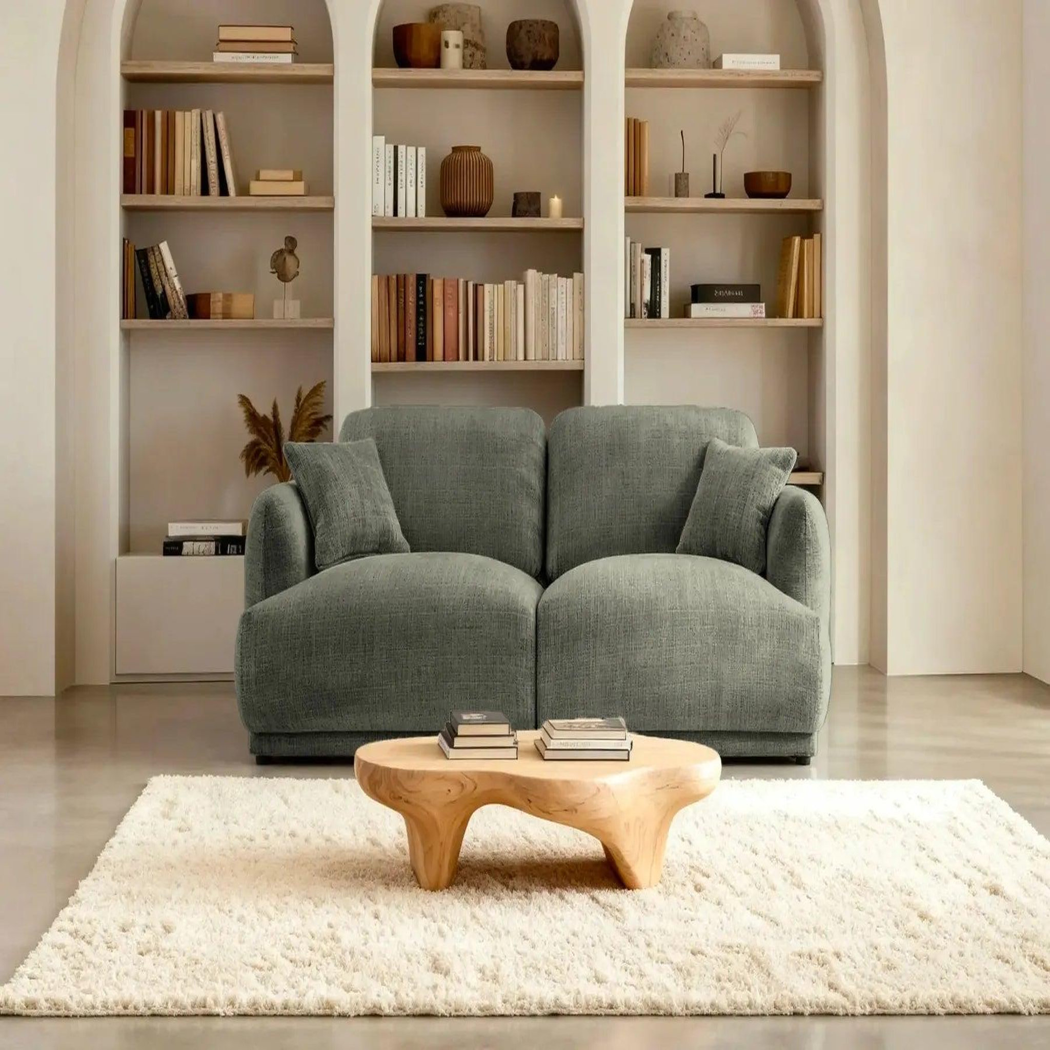 Voir la diapositive 3 : CASANOVA PARIS Rosalie - canapé droit tissu chenille 2 places