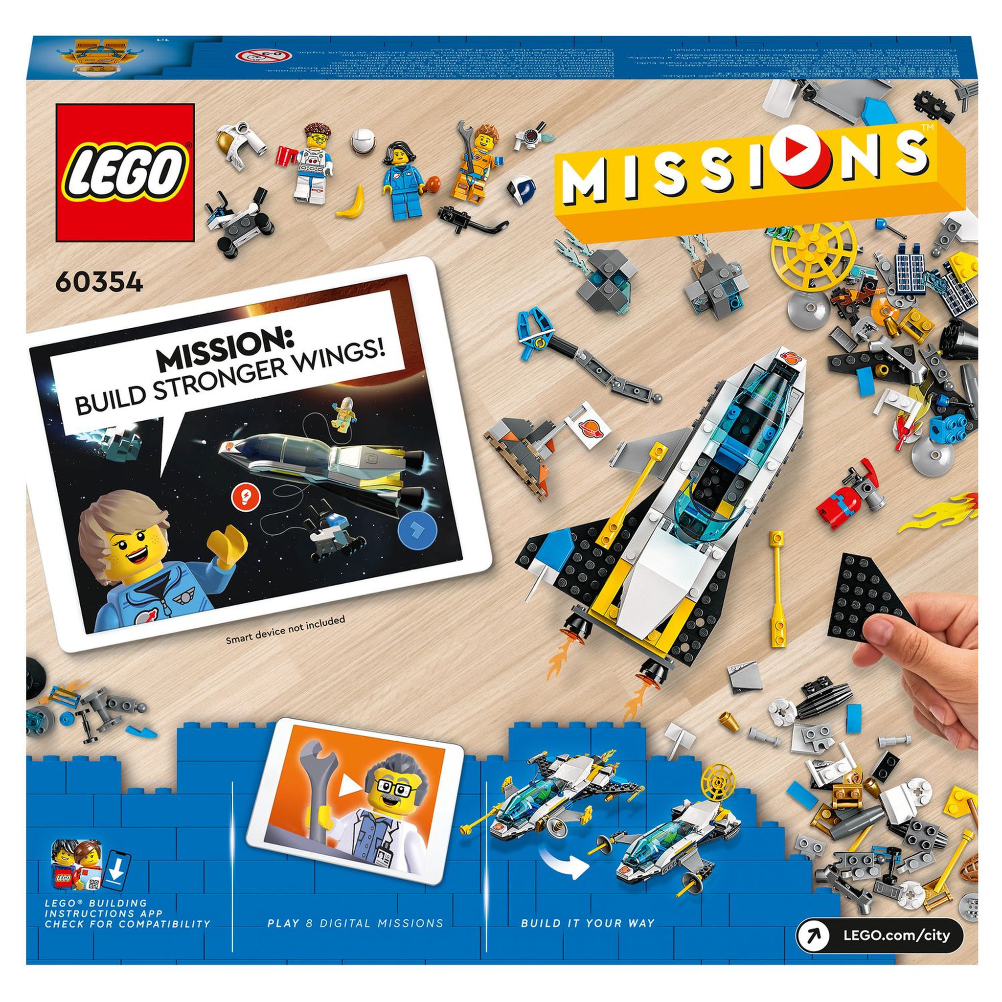 Voir la diapositive 9 : LEGO City 60354 Mission d'exploration spatiale sur Mars, Jouet de Construction Interactif avec Vaisseau Spatial et Planète Rover