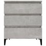 Voir la diapositive 5 : VIDAXL Buffet Gris beton 60x35x70 cm Bois d'ingenierie