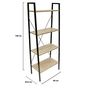Voir la diapositive 5 : The Home Deco Factory Etagère en mélamine et métal - L.60 x H.148 cm - Noir