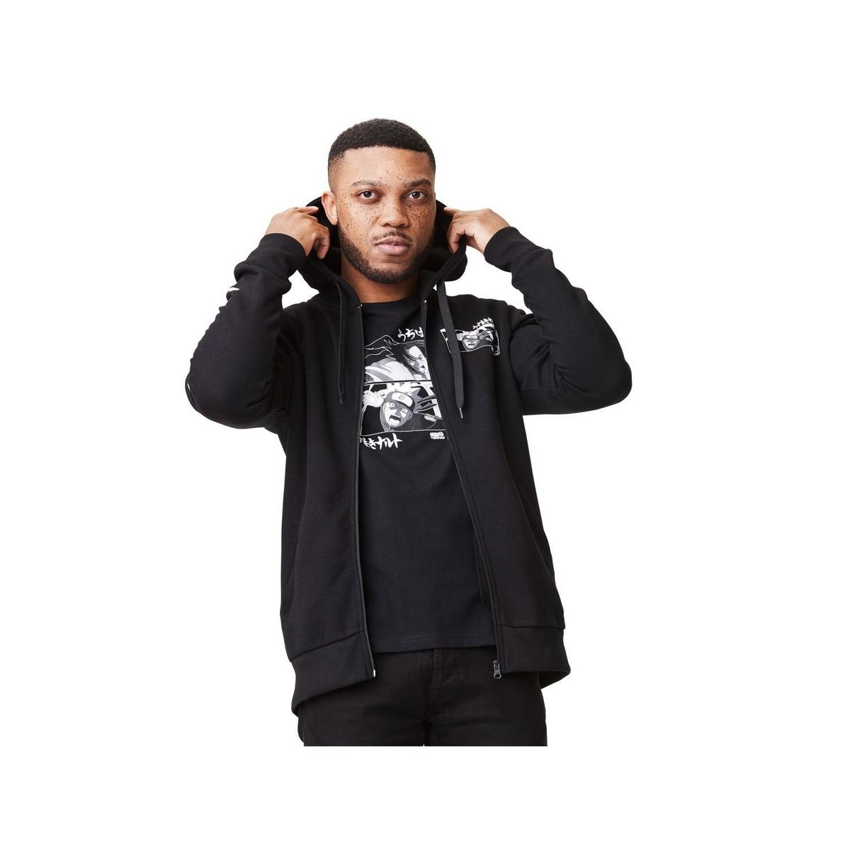CAPSLAB Sweat à capuche homme Naruto