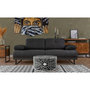 Voir la diapositive 4 : Paris Prix Table Basse Ronde  Flower  66cm Noir & Blanc