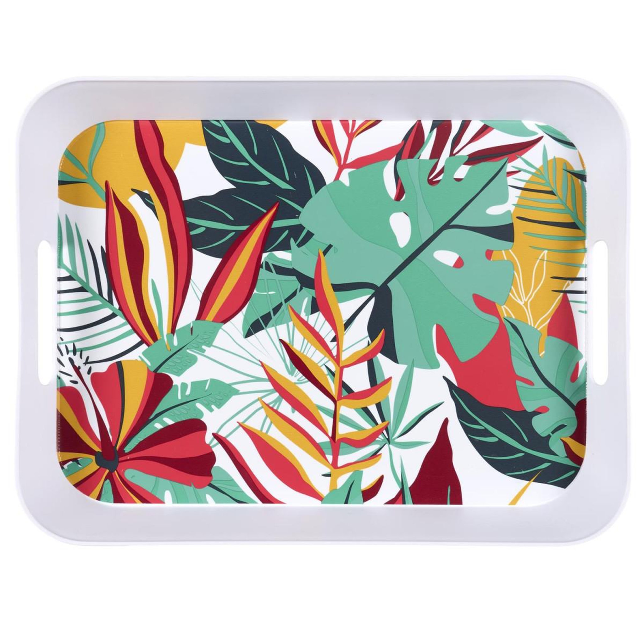 Voir la diapositive 3 : The Home Deco Factory Plateau de service  paradis exotique  41cm multicolore