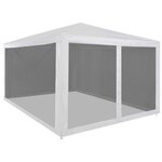 VIDAXL Tente de reception avec 4 parois en maille 4 x 3 m