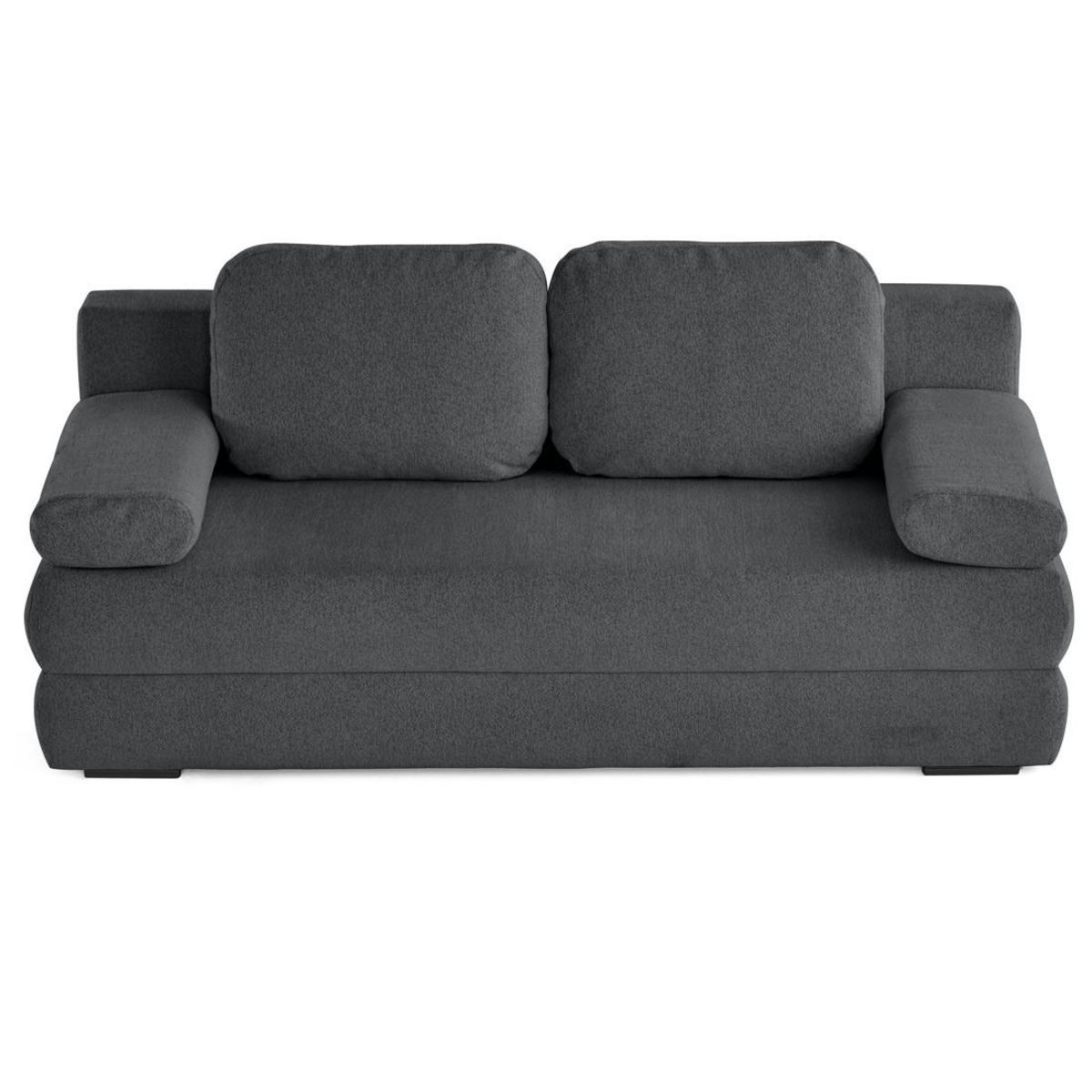 BEST MOBILIER Nora - canapé 3 places convertible avec coffre en tissu texturé