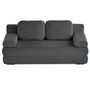 Voir la diapositive 4 : BEST MOBILIER Nora - canapé 3 places convertible avec coffre en tissu texturé