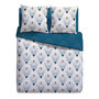 Voir la diapositive 2 : Parure housse de couette en microfibre motif art déco + Drap housse PIAMA