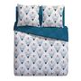 Voir la diapositive 2 : Parure housse de couette en microfibre motif art déco + Drap housse PIAMA