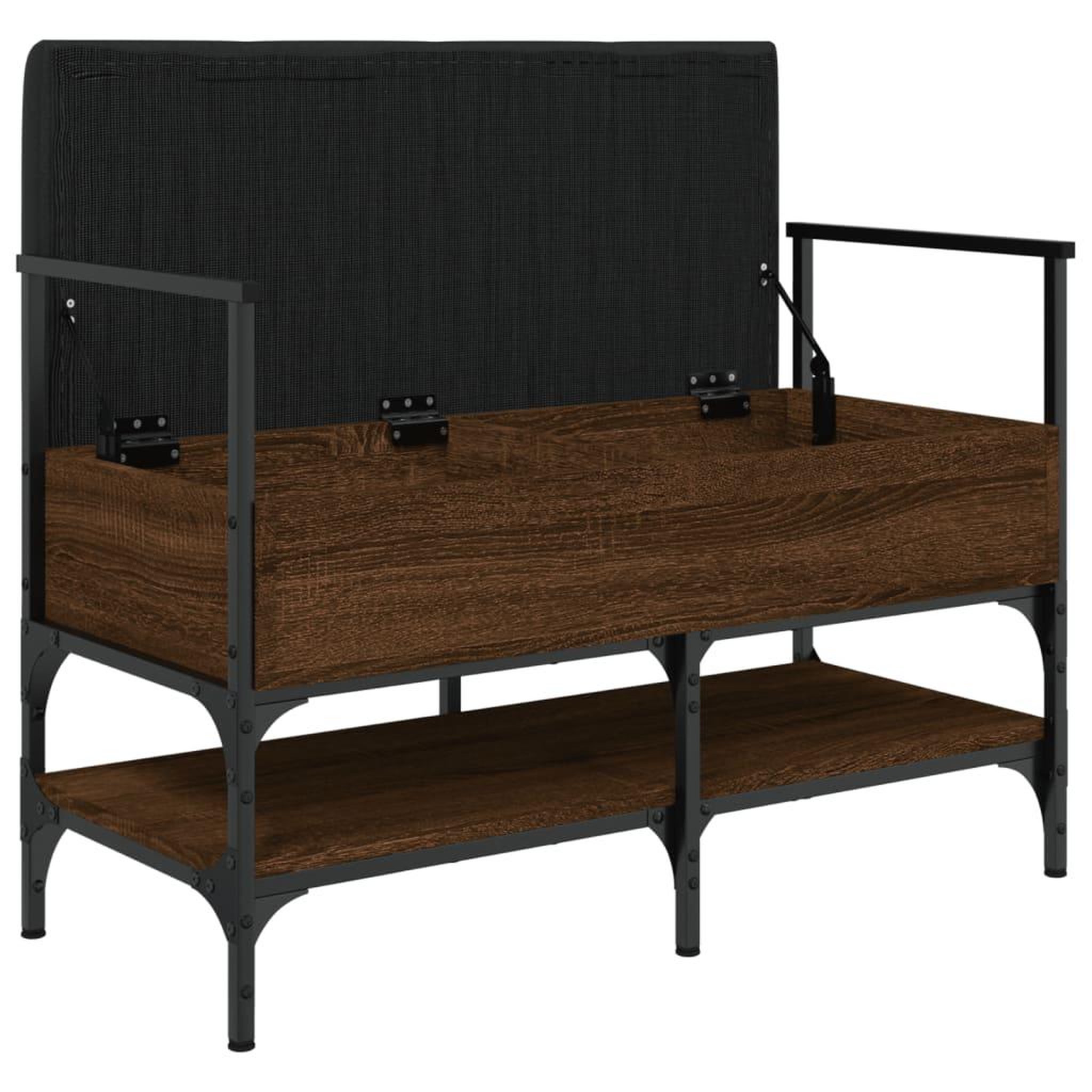 Voir la diapositive 5 : VIDAXL Banc a chaussures chene marron 85,5x42x57,5cm bois d'ingenierie