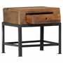 Voir la diapositive 2 : VIDAXL Table de chevet 40 x 35 x 40 cm bois de recuperation massif